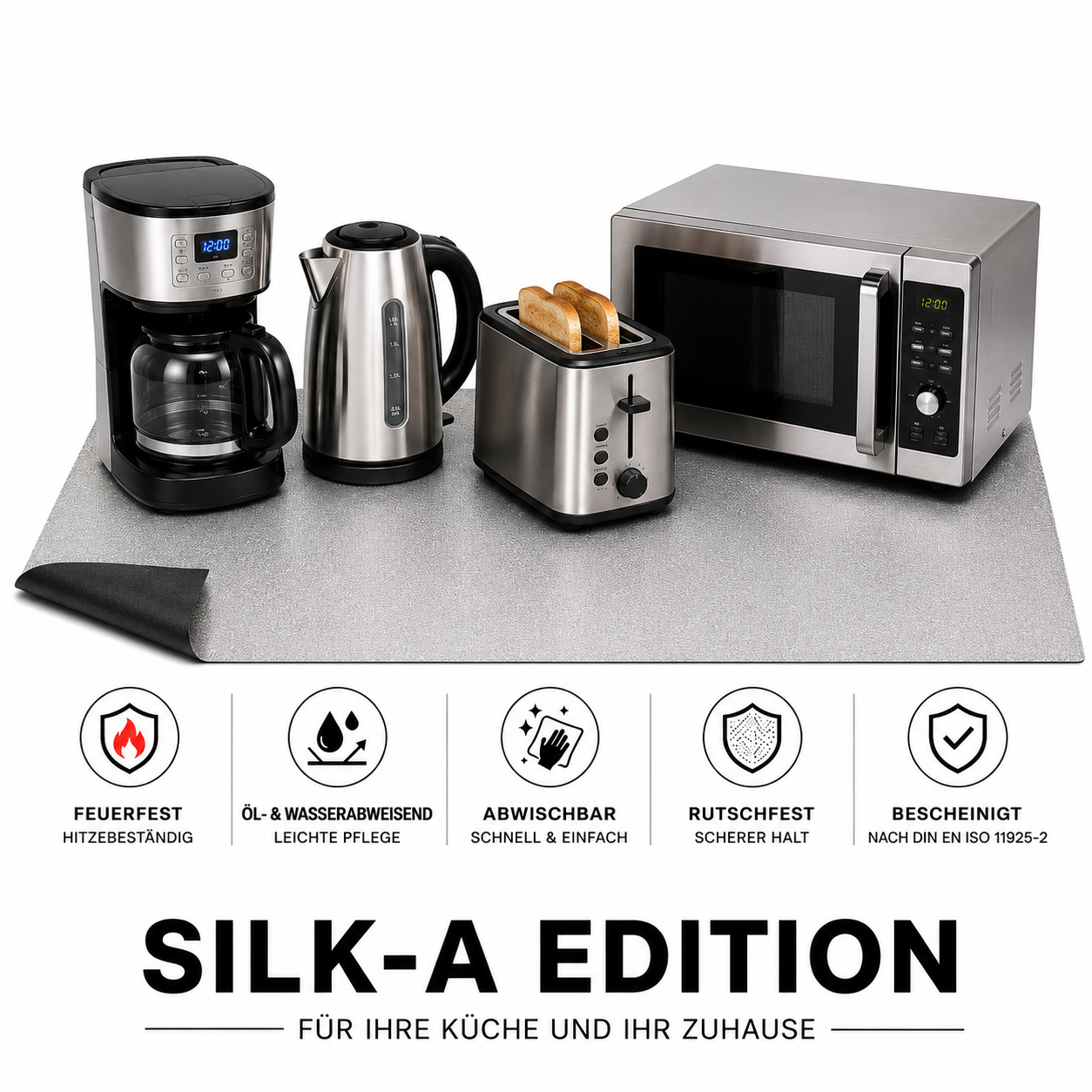 Silk-A Edition, feuerfeste unterlage, antirutschmatte