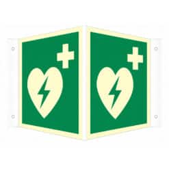 Winkelschild_Defibrillator_nachleuchtend