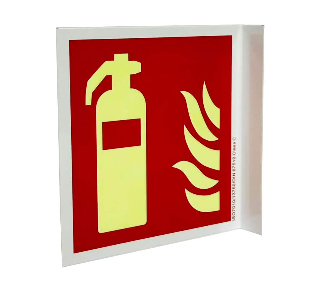 Fahnenschild Brandschutzzeichen Feuerlöscher