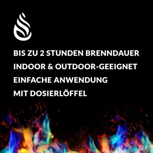 Feuerfarben Pulver für buntes Feuer 250 Gramm