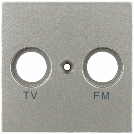 Schalterprogramm Matrix platin Abdeckung Antennendose TV / RF
