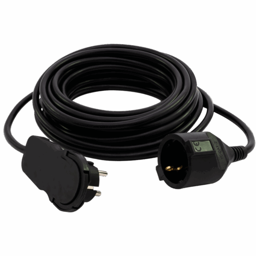 Verlängerung Smart Schutzkontakt H05VV-F 3G1,5² 10m schwarz