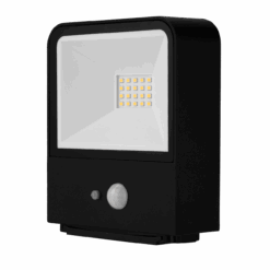 LED Solar Wandleuchte Lumus120 m.Bewegungsm. 200lm Alu IP65 schwarz