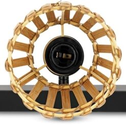 Alternative view of REV LED Indoor Wall Lamp for Living Room and Bedroom, Rattan Design