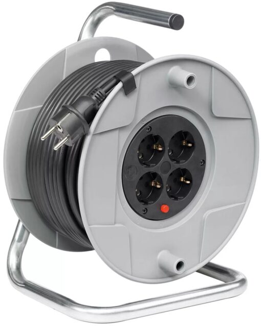 Brennenstuhl Kabeltrommel AK 260/40VV Verlängerungskabel Baustellenkabel Ø 260 mm 40 m (KE03)