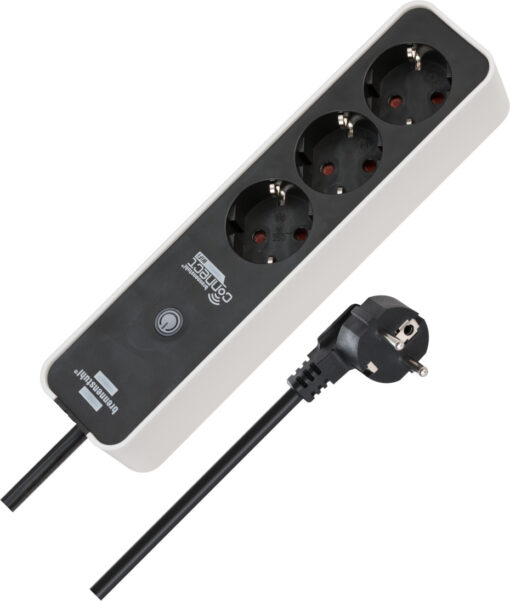 brennenstuhl®Connect Ecolor WLAN Steckdosenleiste 3fach  (KE02)