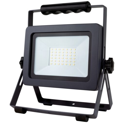 LED Arbeitsleuchte /-Strahler FLARE 30 W auf Ständer, silber anthrazit