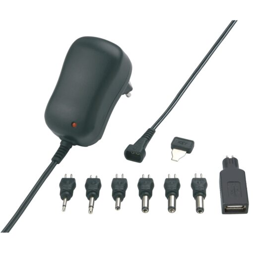 Stabilisiertes Universal-Netzgerät, 1000 mA, sw Stecker Netzgerät mit kartonages