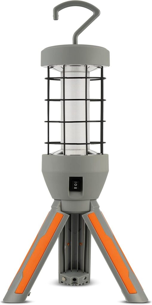 LED Akku-Arbeitsleuchte POWER TORCH 12,5 W Stufenschalter grau-orange