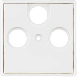 Schalterprogramm Optima weiß Abdeckung Antennendose TV / RF / SAT