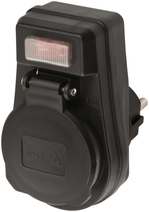 Steckdosenadapter für außen (Outdoor Steckdose mit Schalter, Zwischenstecker für außen, IP44