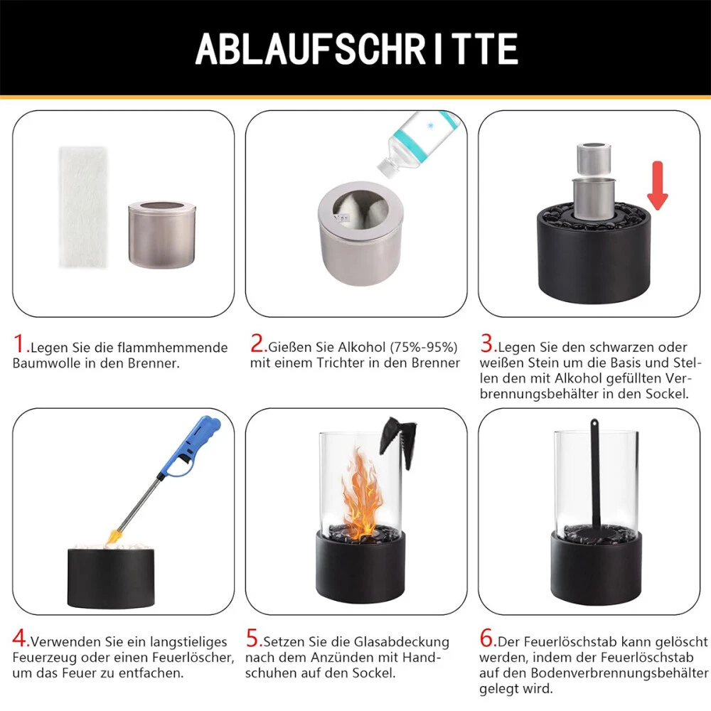 Tischkamin Anleitung