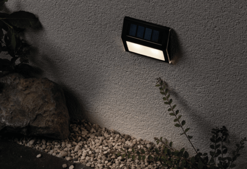 Solar LED Treppenleuchte Dayton IP44 3000K 2lm Anthrazit – Bild 2