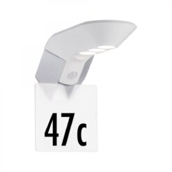 Paulmann No. 94253 Hausnummer für Outdoor Solar Wandleuchte Soley Metall Weiß