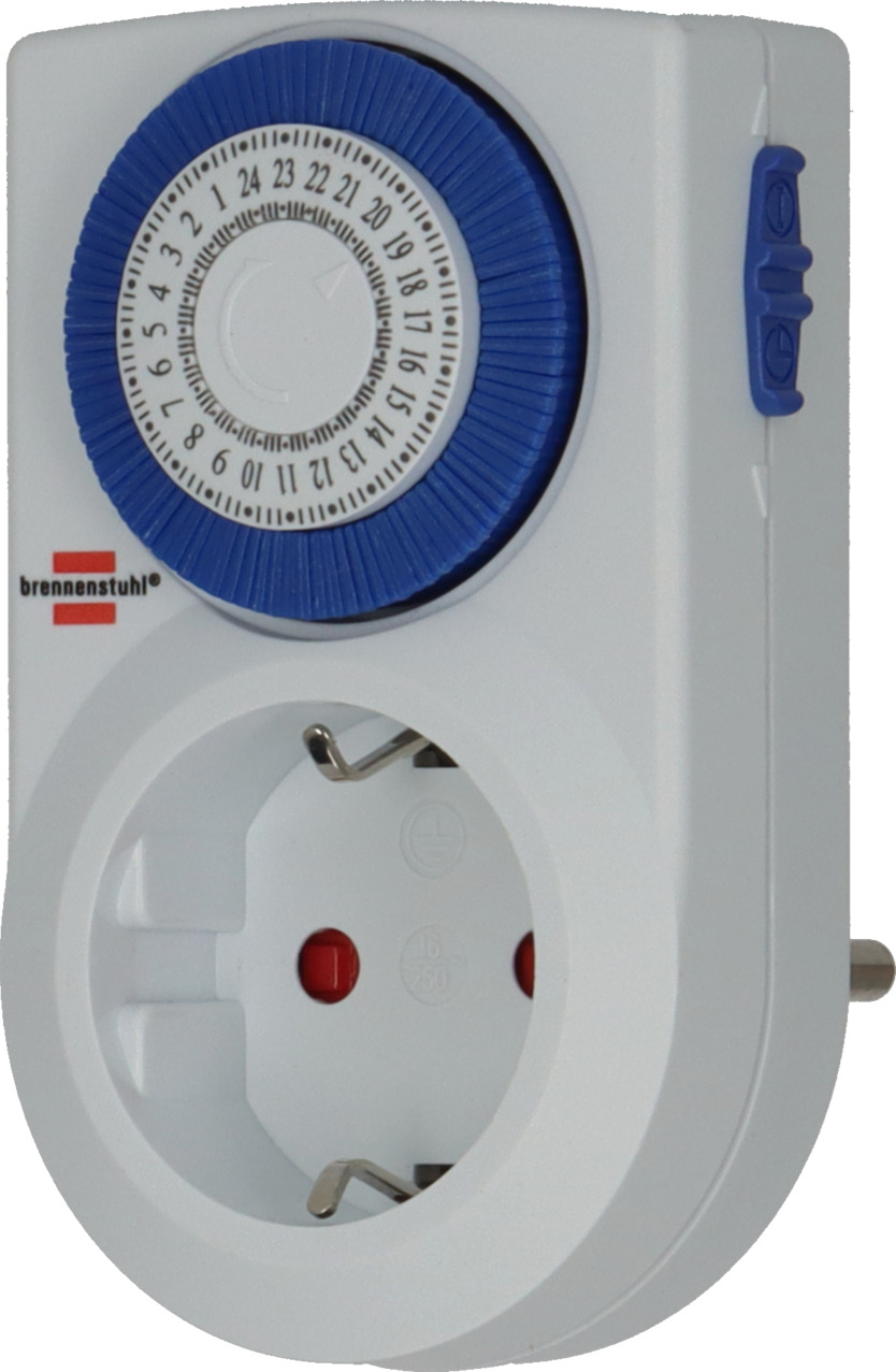 Brennenstuhl MMZ 20 Tages-Zeitschaltuhr IP20 24h Timer 96 Schaltzeiten weiß