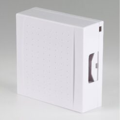 Heidemann Mechanical Dual-Tone Doorbell Chime, 8V/1A, White, 116 x 116 x 40 mm