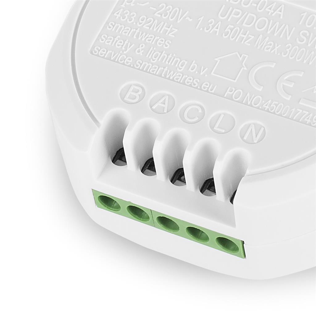 Smartwares SH5-RBU-04A Funk-Einbauschalter 433,92 MHz – Kabellos, 300 W, IP20, Innenbereich – Bild 2