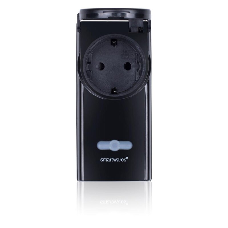 Smartwares SH5‑RPS‑36B Funk‑Schalter 3600 W – kabellose Outdoor‑Schaltsteckdose mit 50 m Reichweite