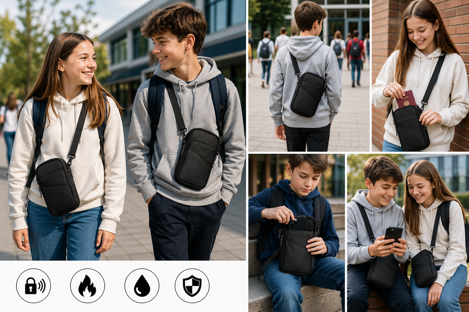 Schultertasche für kinder, schulkinder crossbody tasche