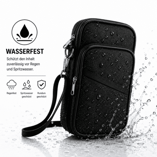waterdichte crossbodytas met vakken, crossbodytas