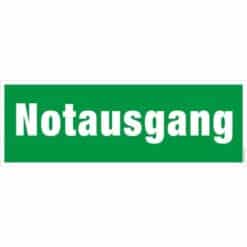 Rettungwegschild Notausgang