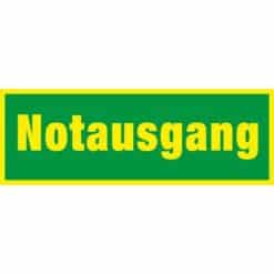 Rettungwegschild Notausgang